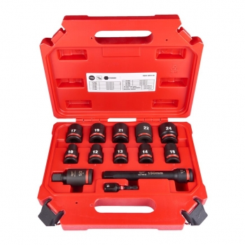 Milwaukee SHOCKWAVE Schlagnussensatz 1/2" kurz 13 tlg. im Koffer
